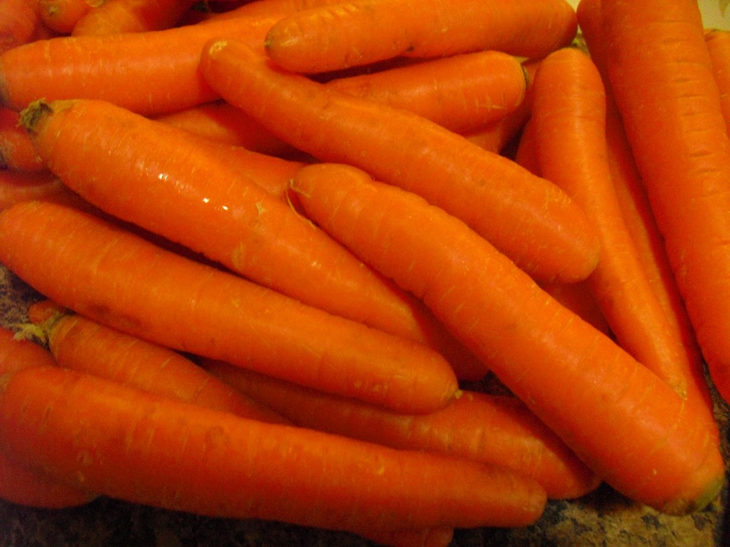 zanahorias lavadas