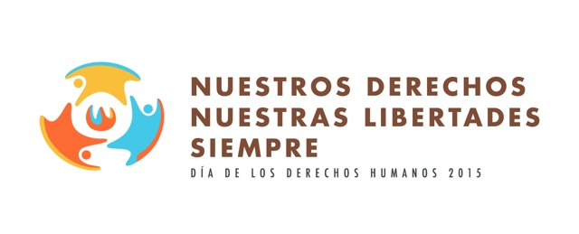 Logo Día Internacional de los Derechos Humanos 2015 Castellano